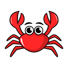 crab sea animal cartoon