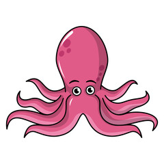 octopus sea animal cartoon
