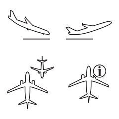  Symbol for information board airport, Airport sign departure arrival travel icon. Vector airport board airline sign, con of gate flight information.
