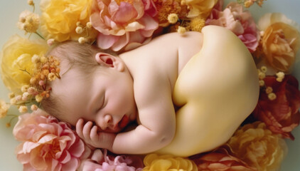 tender, delicate baby pictures that capture the innocence and beauty of the little ones. AI GENERATIVE