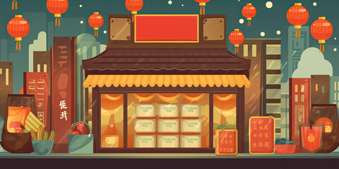 Look at This. Phone Shows Shop with Logo.generative ai