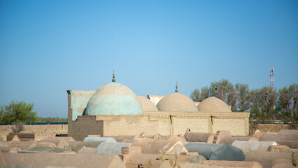 graveyard of hazorasp in uzbekistan