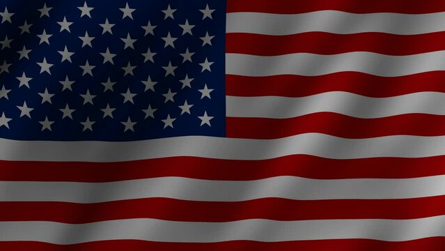 American flag video, United States American Flag Slow Motion video. US American Flag Blowing Close Up. US Flags Motion Loop 4K resolution USA Background.