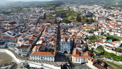 Foto aérea drone Terceira Islas Azores , Portugal