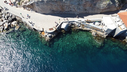 Foto isla griega dron IDRA AEGINA POROS