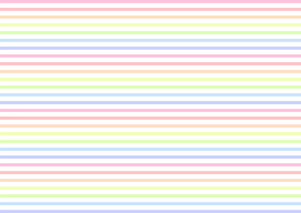 背景　カラフルな細いストライプ