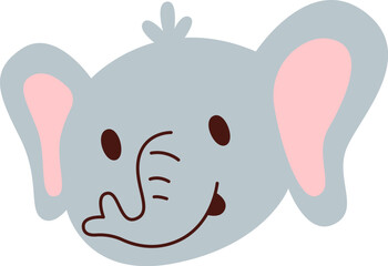 Childish Elephant Face