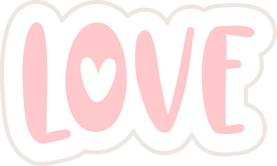 Love Lettering Sticker