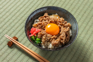 牛丼　Beef bowl Japanese beef