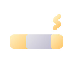 Smoking lounge pixel perfect flat gradient two-color ui icon. Rule for guests that smoke. Simple filled pictogram. GUI, UX design for mobile application. Vector isolated RGB illustration