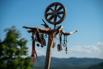 Druidenstab, Zauberstab, Amuletstab, Schamanenstab