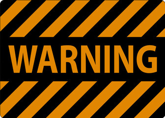 Warning Sign On White Background