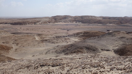 Westsahara als Sandwüste und Steinwüste