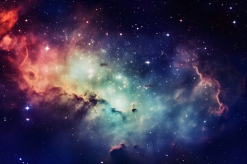 Obraz na płótnie Canvas Amazing nebula background, ai generated