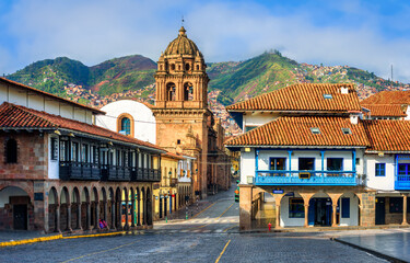The Old town of Cusco city, Peru - 615440317