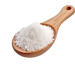 Fototapeta na wymiar salt in a wooden spoon