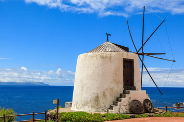 windmill on the island of Corvo