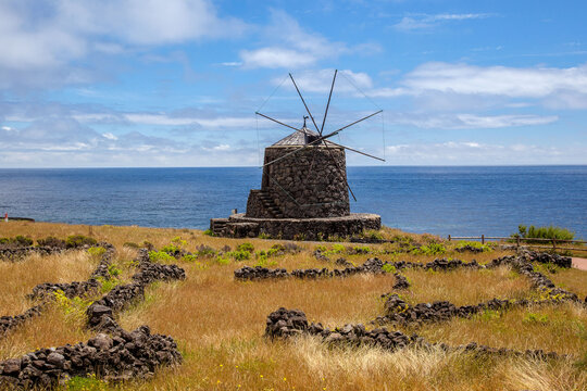windmill on the island of Corvo