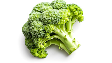 broccoli isolated on white background created with Generative AI