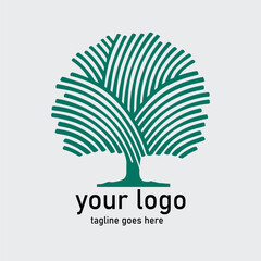 tree logo design, suitable for company vector illustration
