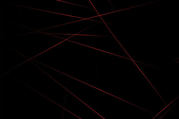 Abstract black with red lines, triangles background modern design. Vector illustration EPS 10.