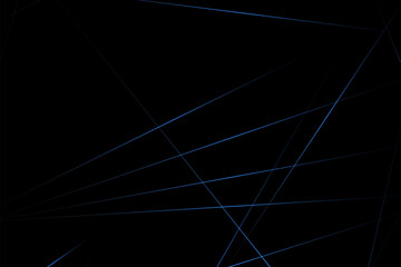Abstract black with blue lines, triangles background modern design. Vector illustration EPS 10.