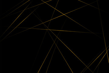 Abstract black with gold lines, triangles background modern design. Vector illustration EPS 10.