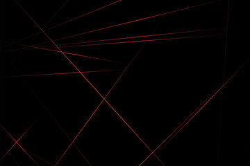 Abstract black with red lines, triangles background modern design. Vector illustration EPS 10.