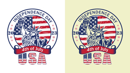4th of July independence day  t-shirt design