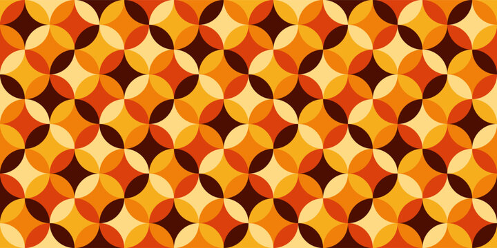Autumn geometric background. Seamless geometric pattern.