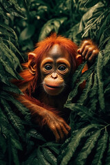 Obraz premium Monkey in the jungle