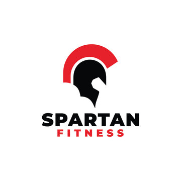 spartan and hand negative space white background