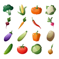set of vegetables icon