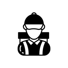 Delivery Boy icon in vector. Illustration