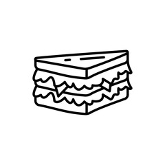 Sandwich icon in vector. Illustration