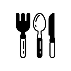 Cutlery icon in vector. Illustration