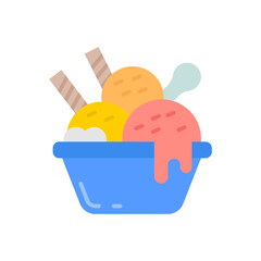 Ice Cream icon in vector. Illustration
