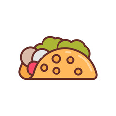 Mexican Food icon in vector. Illustration