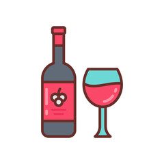 Wine icon in vector. Illustration