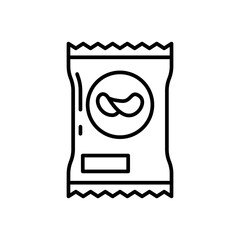 Snacks icon in vector. Illustration
