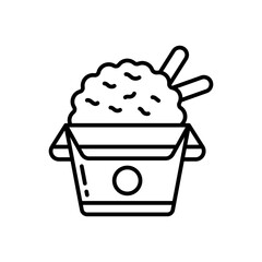 Rice icon in vector. Illustration