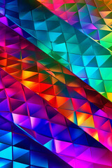 Obraz premium Holographic foil, metallic surface