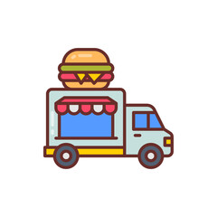Food Truck icon in vector. Illustration