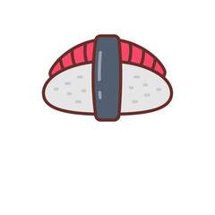 Sushi icon in vector. Illustration