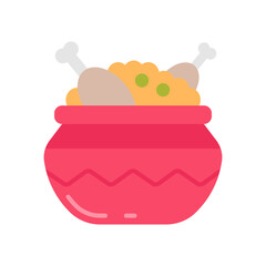 Biryani icon in vector. Illustration