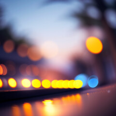 bokeh lights in the night