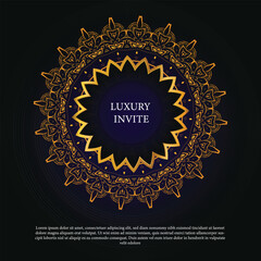 Abstract Luxury mandala background with golden arabesque pattern Arabic Islamic east style. Ramadan Style Decorative mandala. Mandala for print, poster, cover, brochure, flyer, banner
