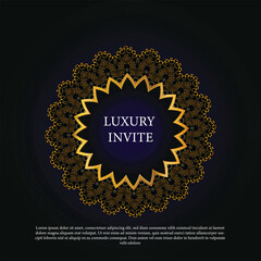 Fototapeta premium Abstract Luxury mandala background with golden arabesque pattern Arabic Islamic east style. Ramadan Style Decorative mandala. Mandala for print, poster, cover, brochure, flyer, banner