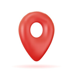 Location vector 3d icon.