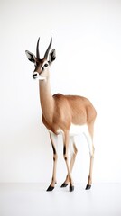 Minimalistic Antelope: photography. Grace in Simplicity. Generative AI